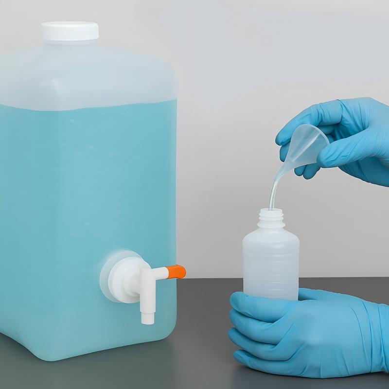 Handling and Refilling Ultrasound Gel from Cubitainers