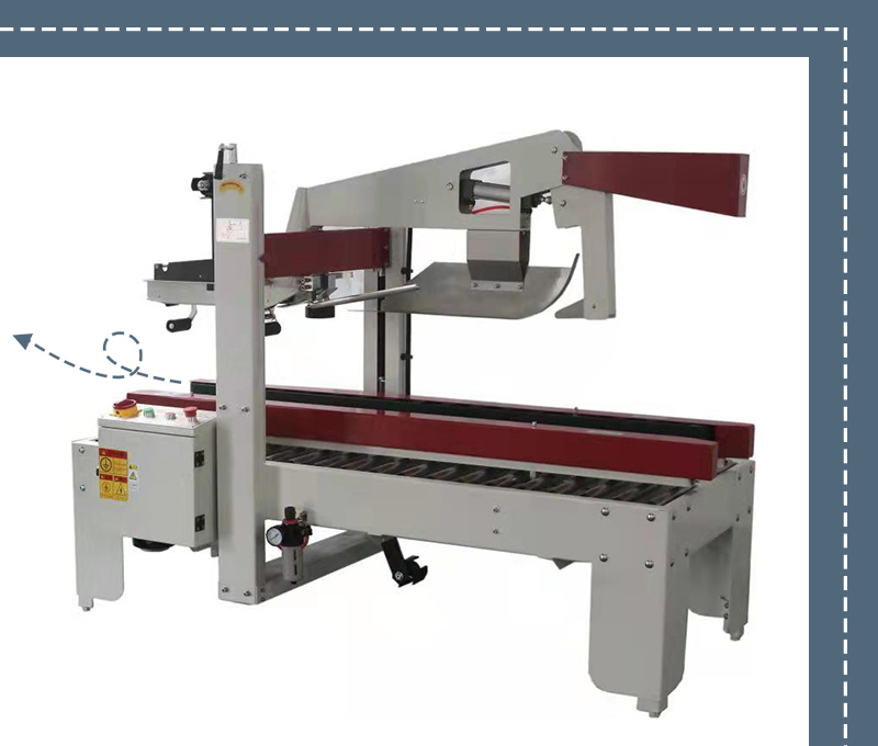 Box folding and sealing machine