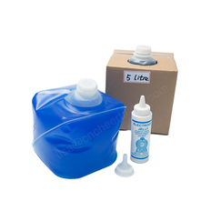 Collapsible 5 Liter Ultrasound Gel Cubitainer